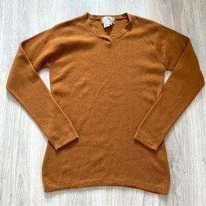 Sak’s Fifth Avenue Cashmere Collection Camel Sweater Sz M